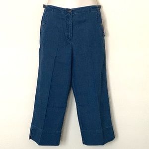 Wide Leg Cropped Flood Pant